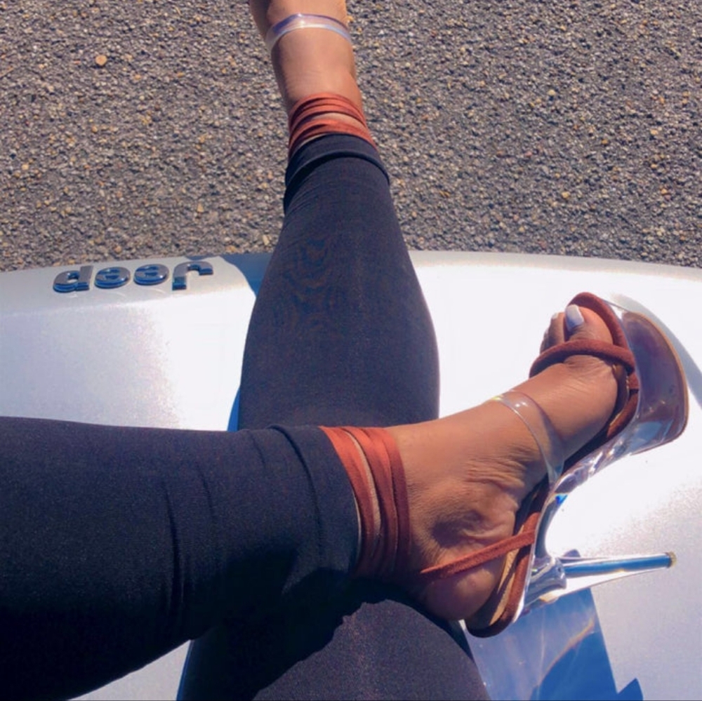 New Chocolate Brown 5 inch heels.